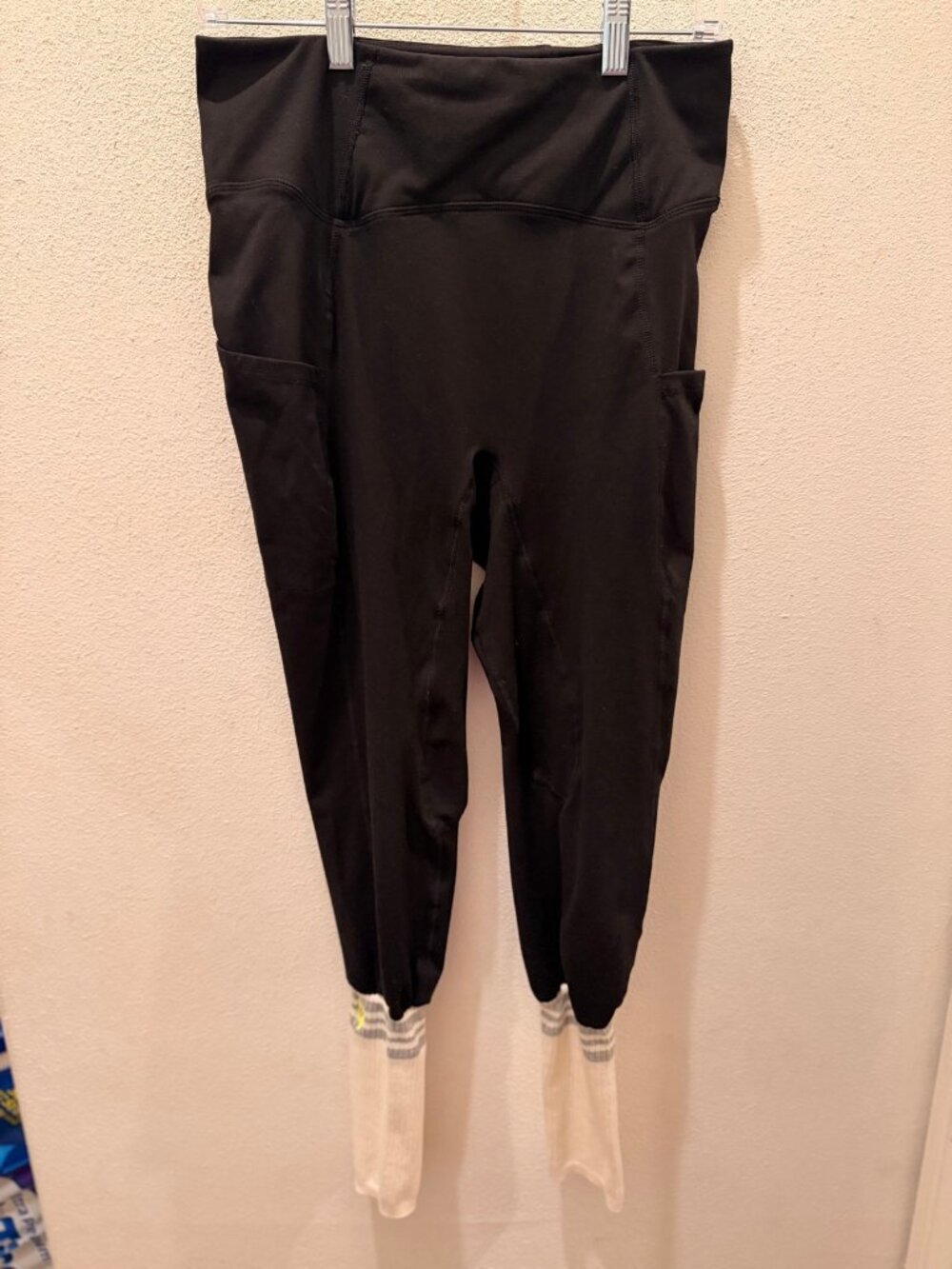 Free People FP Movement Black ‘Sock’ Womens  Leggings L
